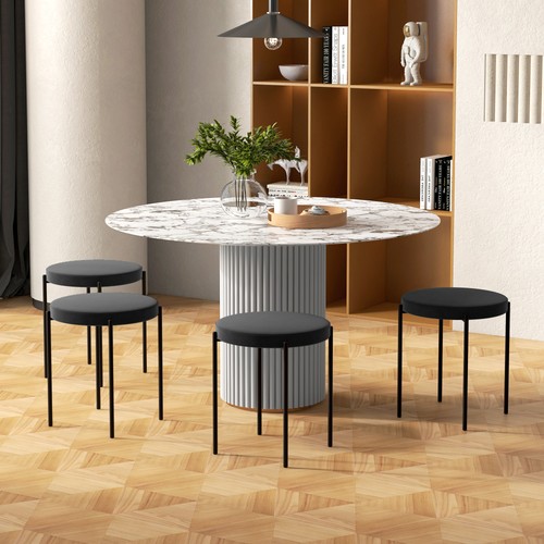 Homcom 4er set esszimmerhocker - homcom, 4er-set