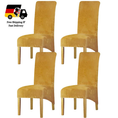 Stuhlhussen 4er set gold - stuhlhussen, xl